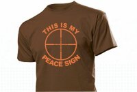 Sniper Scharfschützen T-Shirt "This is my Peace Sign" 2