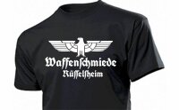 T-Shirt with &quot;Weapon Smithy R&uuml;sselsheim and...