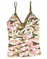 Camouflage Top Pink Camo Bustier