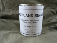 US Army Pork and Beans Hotpot Field Ration WKII WH WK2