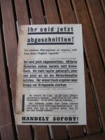 Flugblatt "Abgeschnitten" Normandie US Army