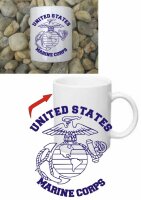 United States Marine Corps USMC Insignia Kaffee Tasse