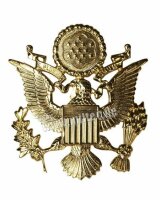 US Army Mützenabzeichen Army Officer Gold