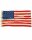 USA Flagg embroidered 50 Stars Vintage Look
