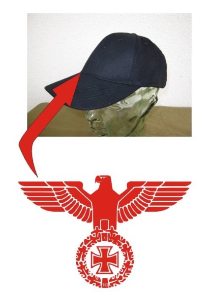 Reichsadler Baseball Cap mit EK