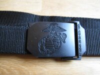 Belt with USMC Insignia Buckle matt finished