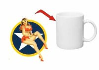 USAF Kokarde Pin-up Coffee Mug