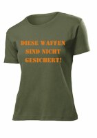 Fun T-Shirt Women Shirt &quot;This Weapons are not...