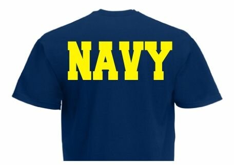 T-Shirt "Navy" Rückendruck!