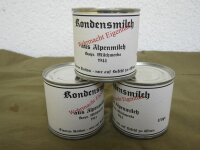 Canned Milk &quot;Iron Ration&quot; 1944 3pcs