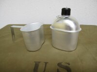 US Army Feldflasche mit Becher Alu