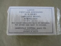 Orig Verbandspäckchen M-3154 US Army Carlisle Model