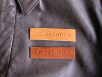 US Army Leather Name Tag