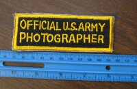 Official U.S. Army Photographer Patch