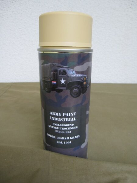 US Army Marsh Green RAL1001 Spraydose 400ml (1L-16,00¤)