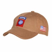 US Army Baseball Cap Sand 82nd Airborne AA All American