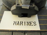 Stencil Lackier Schablone MARINES