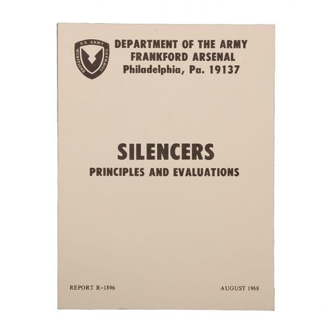 Manual &quot;Silencers&quot; Department of the US Army Munitions