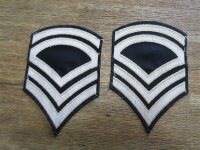 1 pair US Army Gunnery Sergeant Patch