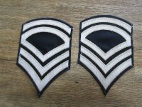 1 paar US Army Gunnery Sergeant Rangabzeichen &Auml;rmel Patch