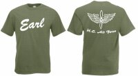 T-Shirt Earl Airforce Mechanic Prop Wings Pearl Harbour