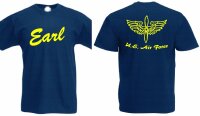 T-Shirt Earl Airforce Mechanic Prop Wings Pearl Harbour