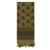 Halstuch Shemagh 110x110cm Skull Sword Scarf Schal Plo Kopftuch Army