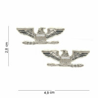 US Army Collar Badges Colonel Rank Eagle