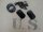 US Army ID Dog Tags + Chain + Silencer Black