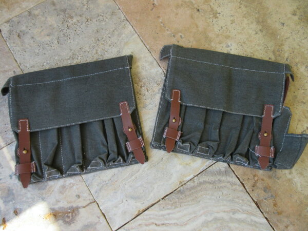 1p. Wehrmacht MP40 6er Magazintasche Fallschirmjäger