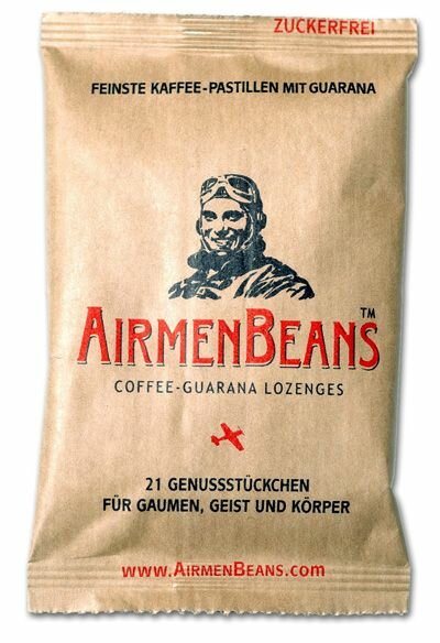 5x AirmenBeans Coffee Guarana Pastilles (14,18 EUR / 100 gram)