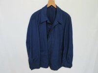 Indigo Blue Worker Jacket French Style True Vintage Jacke