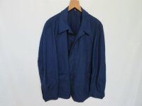 Indigo Blue Worker Jacket French Style True Vintage