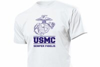 USMC US Marines US Navy Insignia T-Shirt Semper Fidelis