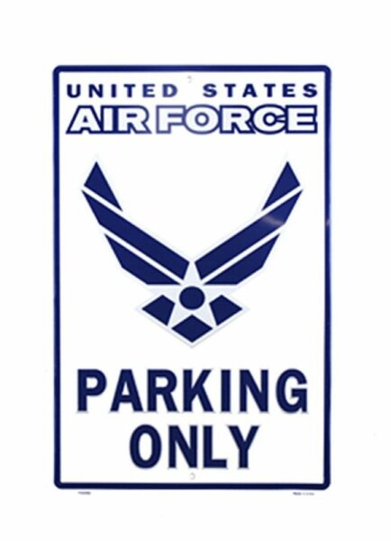 Metall Schild "Airforce Parking Only"