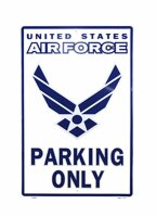 Metall Sign "Airforce Parking Only"