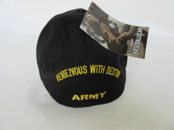 Black US 101st Airborne Baseball Cap - "Screaming Eagles" Patch, Adjustable, Cotton - View #6