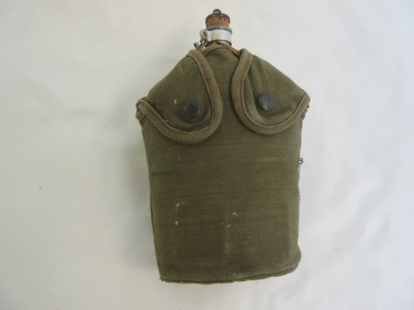 French Army Legion Indochina Wasserflasche + H&uuml;lle Algerie 1947