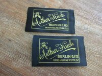 2x Wehrmacht Taylor Label Arthur Kuck