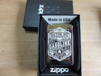 Zippo Gasoline Motor Oil since 1932 Hot Rod Rockabilly...