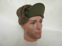 US Army Original Winter Field Cap OD MQ1 1951 Alpaca...