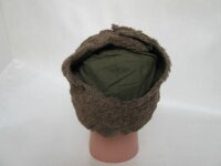 US Army Original Winter Field Cap OD MQ1 1951 Alpaca Wintermütze