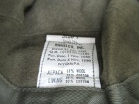 US Army Original Winter Field Cap OD MQ1 1951 Alpaca Wintermütze