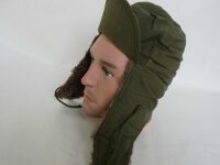US Army Original Winter Field Cap OD MQ1 1951 Alpaca Wintermütze
