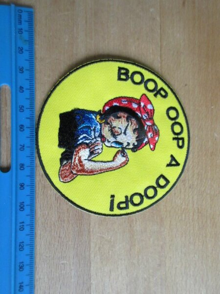 Betty Boop oop a Doop! Power WASP WAC Patch US Army Rockabilly