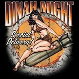 T-Shirt Rockabilly Dinah Might Special Delivery Pin Up Bomb