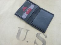 US Army Marines USMC Marine Corps Bulldogge Bulldog Leather Wallet Card Map