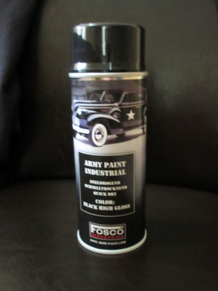 Paint RAL9021 Gloss Black Spraycan 400ml (1L-16,25¤)