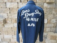 Lions Drag Strip Long Beach Race California Denim Chore Jacket Limited Edition