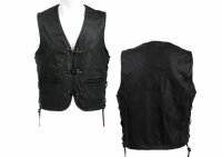 Vintage Leather Vest Rockabilly